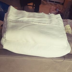 MALOUF Fine Linens 100%combed Egyption Cotton King Fitted & Flat Sheet Set White